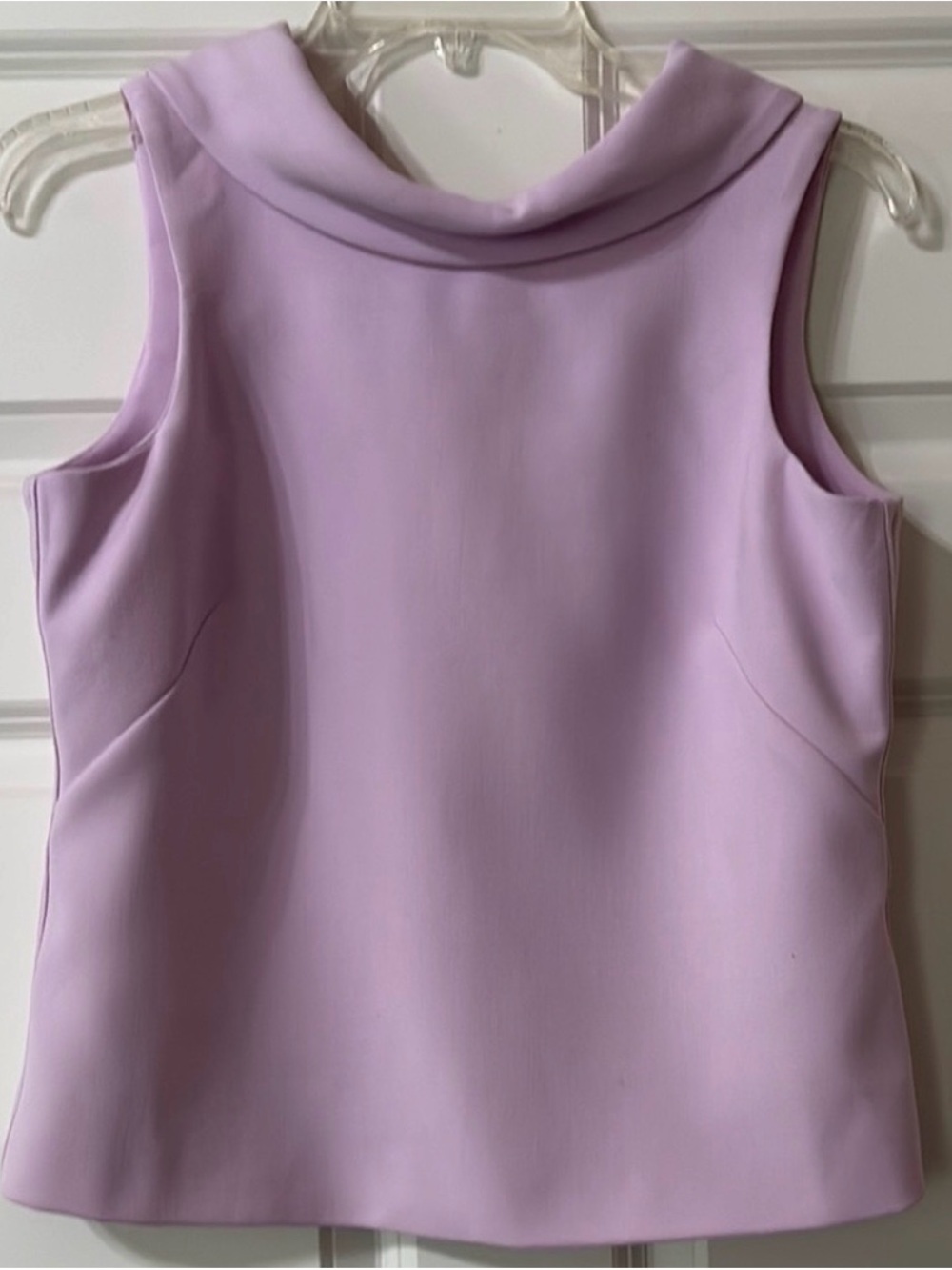White House Black Market Lavender Cowl Neck Sleeveless Top